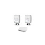 Silamp - kit de 2 t�tes thermostatiques connect�es universelle avec ecran lcd + passerelle zigbee