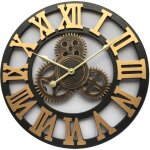 Silencieux 3d style europ�en r�tro cr�atif horloge murale industrielle engrenage art personnalit� salon ...