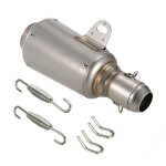 Silencieux universel de tuyau d'�chappement d'acier inoxydable de givrage de vtt de moto de 51mm