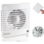 Airope - silenta - 150 mm ventilateur, vmc, extracteur d'air avec clapet anti - retour + moustiquaire ...