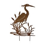 La grande prairie - silhouette d�co jardin h�ron 75x1x112cm