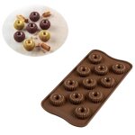 Silikomart scg49 choco crown moule � chocolat et sucrerie silicone marron