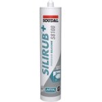 Silirub + s8100 - mastic silicone neutre sanitaire ec 1 plus - soudal - cartouche de 300 ml gris moyen ...