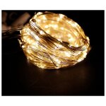 Guirlande led rideau usb 3x3m 300 led + t�l�commande - blanc chaud silumen