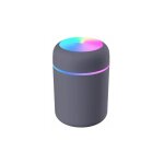 Mini diffuseur humidificateur d'air lumineux 300 ml - noir silumen