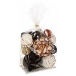 Pot pourri pour dcoration naturelle 12pcs - noir silumen