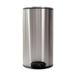 Silumen - poubelle de cuisine inox  pdale 30l - ovale
