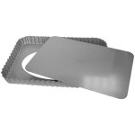 Silver top moule a tarte rect amovible 32x22x2. 8cm - patisse