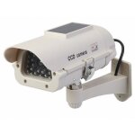 Camra de surveillance factice solaire avec led silverline 614458