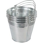 Silverline - seaux en acier galvanis, 3 pcs 14 l