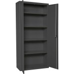 Simonrack - armoire mtallique balai 1800x600x400 mm, 2 porte, 4 tagres, anthracite - simonlocker