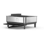 Simplehuman - accessoires de cuisine - egouttoir  vaisselle 394x380x190 mm, gris / acier inoxydable ...