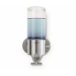 Simplehuman - accessoires de salle de bains - distributeur de savon liquide avec support, 444 ml, inox ...