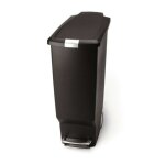 Simplehuman - poubelles - poubelle slim 40 l, noir cw1361