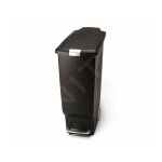 Simplehuman - poubelles - poubelle slim 40 l, noir cw1361