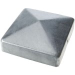 Chapeau pointe de diamant pour poteau bois cabochon 91x91x 30 - ep 0, 8mm