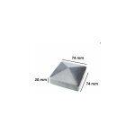 Simpson strong tie - chapeau pointe de diamant pour poteau bois cabochon 71x71x 30 - ep 0, 8mm