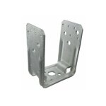 Embases de poteau en u pu 141x70mm - ep 4mm