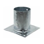 Simpson strong tie - pied de poteau rond de jardin ppjrb 121x150mm