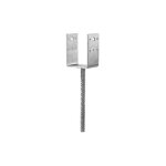 Simpson strong tie - pied de poteau en u  sceller ppd 100x70mm - ep 5mm