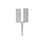 Simpson strong tie - sabot d'appui d d 90 x 90 avec barre a rainure 20 mm galvanise a chaud (tzn)