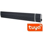 Sined - chauffage infrarouge noir 1500 watts cm 104, 5x17, 7x6 calore nero 1500 wifi