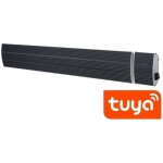 Sined - radiateur infrarouge wifi noir cm 122, 5x17, 7x6 calore nero 1800 wifi