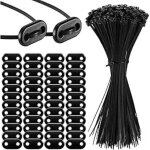 Sinmoe 100 ensemble kit de fixation pour brise - vue y compris les attaches de c�ble et fixation des ...