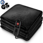 Sinnlein couverture chauffante peluche 160 x 120 cm noire couverture chauffante avec arr�t automatique ...