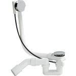 Siphon de baignoire simplex 40 / 50 plastique / chrome