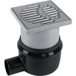 Siphon cadre plastique 150x150 mm dn50 horizontal 302939 - aco