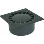 Siphon de cour à emboîture incorporée verticale m80 f90, gris foncé Siphon de cour à emboîture incorporée verticale m80 f90, gris foncé