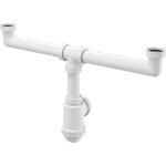 Siphon double �vier alcadrain avec �crou de serrage 6 / 4