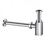Rue du bain - siphon lavabo design totem carr - laiton chrom