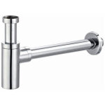 Siphon lavabo design totem tubulaire - laiton chrom�