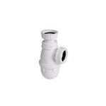 Rue du bain ? siphon de lavabo en plastique blanc ? hauteur r�glable ? raccord �crou 33 / 42 ? sortie ...