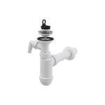 Alcadrain - siphons - siphon de lavabo avec raccord, diam�tre 40 mm, grille en acier inoxydable dn63 ...