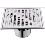 Tinor - siphon de sol en acier inoxydable anti - odeur carr de salle de bain dchets gate gouttoir ...