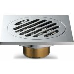 Siphon de sol anti - odeur tout cuivre pour salle de bain joint d'eau peu profonde a usage unique 61212 ...