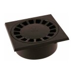 Nicoll - siphon cour 20x20 sorties 80 / 90 gris fonc�