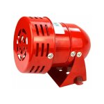 Sirene alarme 220v puissant � exterieure, sirene alarme 120db, rouge moteur conduit sir�ne m�tal corne ...