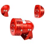 Sir�ne alarme 220v puissante sir�ne ext�rieure alarme 120db rouge moteur fil sirne m�tal corne industrie ...