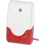 Sirne d'alarme avec gyrophare abus sg1681 100 db rouge intrieure, extrieure 12 v / dc d37003