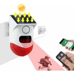 Sirne dalarme stroboscopique solaire sirne dalarme extrieure avec tlcommande et capteur de mouvement ...