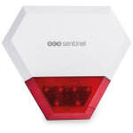 Sirene ext�rieure filaire additionnelle kitalarm scs sentinel port�e 80m - alerte sonore et lumineuse ...