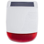 Sir�ne ext�rieure solaire sans fil 433mhz pe - 520 - flash lumineux stroboscopique, etanche, pour syst�me ...