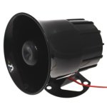 Sir�ne filaire puissante � pavillon - r�sistante aux intemp�ries / 6 tons / alimentation 12v / 118 db ...