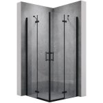 Sirhona - cabine de douche d'angle moderne cabine de douche � porte pliante verre tremp� 6mm, charni�re ...