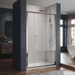 Sirhona porte de douche coulissante extensible, en verre sécurit de 6mm, paroi de douche 110x185 cm Sirhona porte de douche coulissante extensible, en verre sécurit de 6mm, paroi de douche 110x185 cm