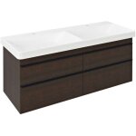 Sitia - meuble lavabo 116x50x44 cm, 4 tiroirs, pin rustique si120 - 1616 - sapho